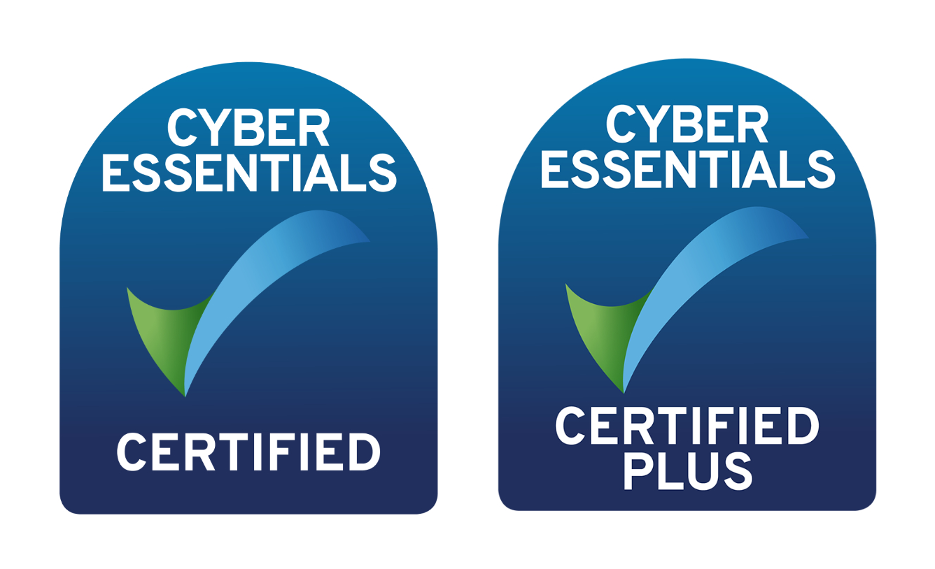 Seetru has achieved Cyber essentials plus certification.  cyber essentials logo, cyber essentials plus logo